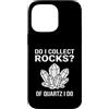 Rock Collector Funny Geologist Custodia per iPhone 14 Pro Max Funny Of Quartz I Do Rock Collector Geology Pun