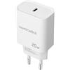 NANOCABLE 10.10.2005 - Caricatore USB-C PD 20W, ricarica rapida e compatta, compatibile con smartphone e tablet, colore bianco