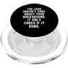 Coding Mindset Programmer Tech Logic Log Il codice non si preoccupa del tuo background, si preoccupa solo PopSockets PopGrip per MagSafe