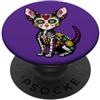 Halloween Cute Cinco De Mayo Day Of The Cane chihuahua messicano Sugar Skull Calavera Viva Mexico Party PopSockets PopGrip Adesivo