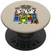 Toadally Back To School Seagull Frog Pun Divertente Toadally Awesome Kinder Frog 1 ° giorno di scuola umorismo PopSockets PopGrip Adesivo