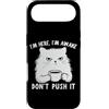Funny Cat Lady Humor For Cat Lovers Custodia per iPhone Air Sarcastic Cat I'm Here I'm Awake Funny Cat Slogan Graphic