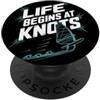 Windsurf Passione Velocità del vento Vib Windsurfing Life Begins At 20 Knots Motivazione Windsurf PopSockets PopGrip Adesivo