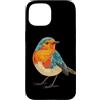 Robin Bird Outfit Custodia per iPhone 15 Carino animale uccello costume per gli amanti dei pettirossi
