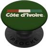 Retro Côte D'Ivoire Vintage Ivory Coast Bandiera Vintage Costa d'Avorio Costa d'Avorio Arancione Ivoriano PopSockets PopGrip Adesivo