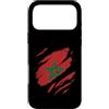 Moroccan Heritage Designs Custodia per iPhone 17 Pro Max Bandiera del Marocco, stile strappato, orgoglio marocchino, nazione