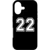 Matching Sports Numbers Birthday Gifts Custodia per iPhone 17 22 Numero Ventidue Team Sports Graphic Matching Varsity