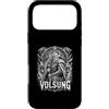 Norse Mythology Viking Ancestral Volsung Custodia per iPhone 17 Pro Max Antico guerriero vichingo radice di eroi volsung