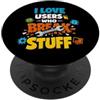 IT Pro Help Desk Desktop Support MSP Tec Supporto tecnico Help Desk IT Pro Sysadmin Supporto team MSP PopSockets PopGrip Adesivo