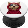 Golden Doodle Puppy Lover PS Patriot Golden Doodle Closeup Portrait US Flag Occhiali da sole PopSockets PopGrip Adesivo