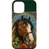 Belle Epoque Animals Custodia per iPhone 12 Pro Max Cavallo da tiro Clydesdale Art Nouveau
