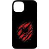 Sports Graphics Custodia per iPhone 13 Red Baseball Effetto Torn Player Fan Graphic