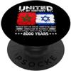 Moroccan Jewish heritage Novelties By SL Marocco Eredità ebraica unita dalla storia 2000 Anni di eredità PopSockets PopGrip Adesivo