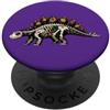Halloween Cute Cinco De Mayo Day Of The Stegosauro Dinosauro Messicano Sugar Skull Calavera Messico PopSockets PopGrip Adesivo