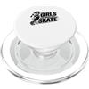 Pattinatore Quad Skate Roller Rink Rats Girls who Skate rotelle Derby Quad Pattini da discoteca PopSockets PopGrip per MagSafe