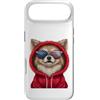 Pomeranian Puppy Lover PS Custodia per iPhone Air Patriot Pomeranian Closeup Ritratto US Flag Occhiali da sole