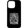 Norse Mythology Viking Ancestral Volsung Custodia per iPhone 15 Pro Max Antico guerriero vichingo radice di eroi volsung