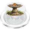 Awesome Bird Tees Europeo Robin Bird Bath Garden Bird Illustrazione Womens PopSockets PopGrip per MagSafe