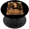 Vintage Art Cute Mona Lisa Scrapbooking Lover Gift PopSockets PopGrip Adesivo
