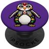 Halloween Cute Cinco De Mayo Day Of The Pinguino messicano Sugar Skull Calavera Viva Mexico Girl Party PopSockets PopGrip Adesivo