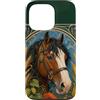 Belle Epoque Animals Custodia per iPhone 13 Pro Cavallo da tiro Clydesdale Art Nouveau