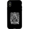 Norse Mythology Viking Ancestral Volsung Custodia per iPhone X/XS Antico guerriero vichingo radice di eroi volsung