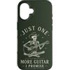 One More Guitar Custodia per iPhone 16 Cowboy Scheletro Chitarrista Country Music Umorismo Folk