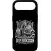 Norse Viking Explorer Leif Eriksson Vinl Custodia per iPhone Air Leif Eriksson Westward Voyager, esploratore vichingo norvegese