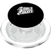 Pattinatore Quad Skate Roller Rink Rats Pattinaggio a rotelle Derby Quad Pattini da discoteca PopSockets PopGrip per MagSafe