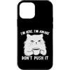 Funny Cat Lady Humor For Cat Lovers Custodia per iPhone 12 mini Sarcastic Cat I'm Here I'm Awake Funny Cat Slogan Graphic
