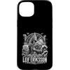 Norse Viking Explorer Leif Eriksson Vinl Custodia per iPhone 15 Plus Leif Eriksson Westward Voyager, esploratore vichingo norvegese