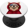 Golden Retriever Puppy Lover PS Patriot Golden Retriever Closeup Portrait US Flag Occhiali da sole PopSockets PopGrip Adesivo
