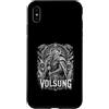 Norse Mythology Viking Ancestral Volsung Custodia per iPhone XS Max Antico guerriero vichingo radice di eroi volsung
