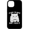 Funny Cat Lady Humor For Cat Lovers Custodia per iPhone 13 Sarcastic Cat I'm Here I'm Awake Funny Cat Slogan Graphic