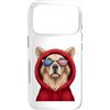 Golden Retriever Puppy Lover PS Custodia per iPhone 17 Pro Patriot Golden Retriever Closeup Portrait US Flag Occhiali da sole