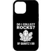 Rock Collector Funny Geologist Custodia per iPhone 12 Pro Max Funny Of Quartz I Do Rock Collector Geology Pun