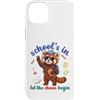 S4Shop Back To School Red Panda Lover Custodia per iPhone 14 Plus Red Panda Back School Vibes Scuole In Let The Chaos Begin