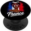 France Flag French Blag Girl Tees Bandiera francese Blag Girl PopSockets PopGrip Adesivo