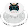 Mystery Dragon Designs Samurai faccia forza forza pace vintage Giappone PopSockets PopGrip per MagSafe