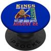 S6Shop Happy Birthday Born On August 22n I re sono nati ad agosto I veri re nascono ad agosto 22 PopSockets PopGrip Adesivo