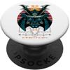 Mystery Dragon Designs Samurai faccia forza forza pace vintage Giappone PopSockets PopGrip Adesivo