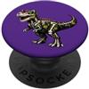 Halloween Cute Cinco De Mayo Day Of The T-Rex dinosauro messicano Sugar Skull Calavera Mexico Party PopSockets PopGrip Adesivo