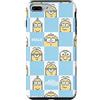 Minions Custodia per iPhone 7 Plus/8 Plus Minions 8-bit Pixel HELLO Retro