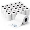 Generico Rotoli POS 57x20, Rotolini POS in Carta Termica per POS e Registratori di Cassa, Carta POS Compatibile con Nexi e Stampanti Termiche