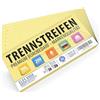 ELES VIDA Strisce di separazione color camoscio 200 pezzi misura 24 x 10,5 cm - materiale forato 190g - scheda didattica - scheda indice - DALLA GERMANIA - per raccoglitori ad anelli A5 e A4