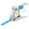 SUPVAN KATASYMBOL G15M Nastro per etichette, trasferimento termico, multifunzionale, per casa, scuola, ufficio, 12 mm x 22 mm, 310 etichette/rotolo, nero su blu