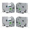 LDERFIV 4 x Nastro Per Etichette Compatibile con Etichettatrice Brother Etichettatrice Etichette Adesive P-Touch Tze-231 Tze231 12mm 0,47 x 8M Compatibile con PT-H100 PT-H105 PT-D400 PT-1000 1010 P300BT H110