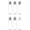FUGLUS 6 flaconi vuoti da 70 ml, flaconi flessibili per liquidi, flaconi contagocce V3, flaconi a pressione, flaconi di plastica vuoti, flaconi dosatori, flaconi da viaggio (trasparenti)
