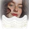 Zeaying 10 Pezzi Tatuaggio Viso Con Lentiggini Glitterate,Adesivi Impermeabili Per Viso,Patch Trucco Diy,Tatuaggi Temporanei,Per Body Art Sulle Guance, Halloween,Carnevale