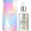 Tewzafiya Lucentezza della pelle per il corpo, Body Glow Shimmer, olio per il corpo luccicante, olio per il corpo glitterato, olio per il corpo luccicante, illuminante a lunga durata, olio luminoso per